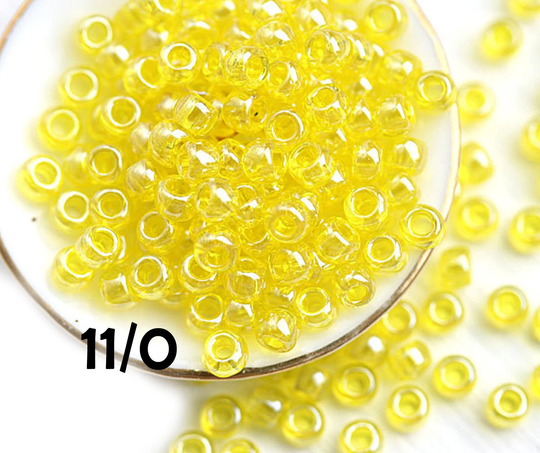 10G Toho Yellow Seed Glass Beads Size 11/0 Wild Rose N 102 Round Rocailles Japan - S1218