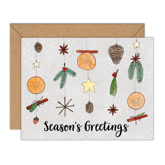 Natural Ornament Season's Greetings Card