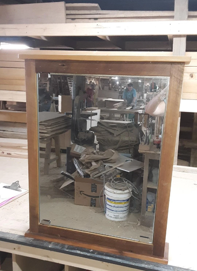 Medicine Cabinet With Mirror, Made From Reclaimed Wood, Free Shipping Purchase Of A Vanity