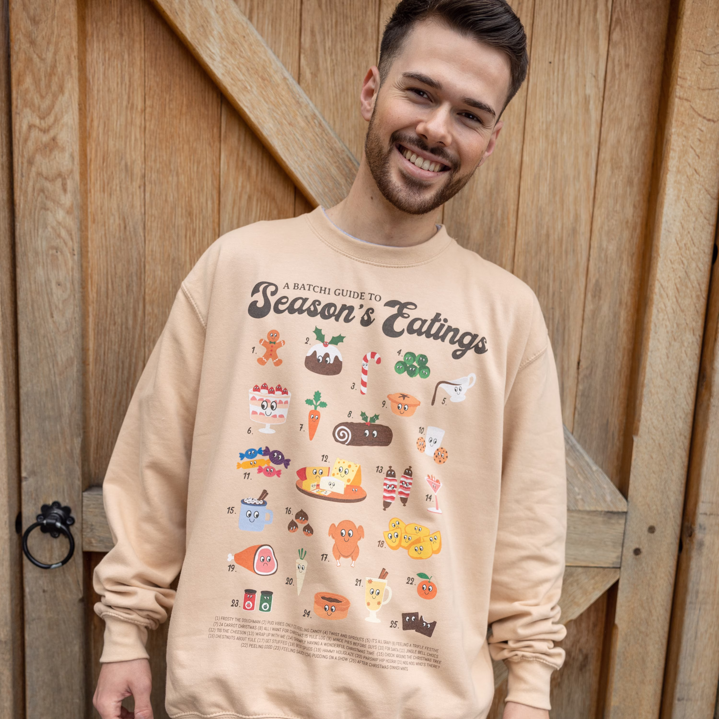 Season's Eatings Men's Christmas Guide Jumper