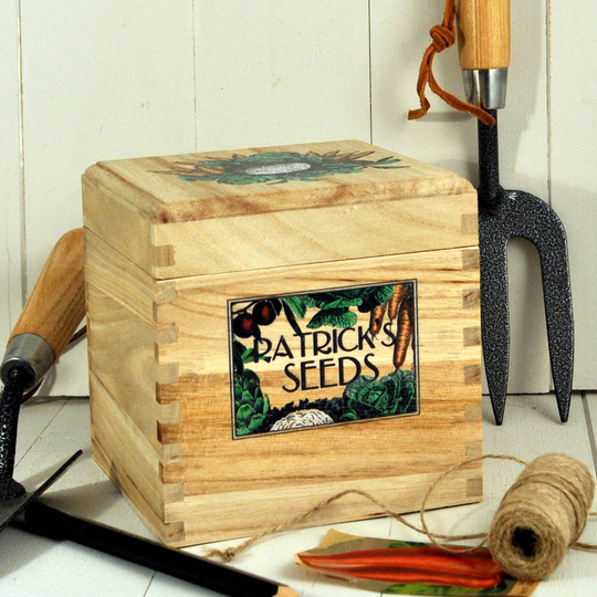 Personalised Seed Box For Gardeners