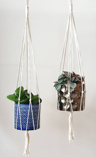 Macrame Plant Hanger | Rope Planter Simple Hanging Holder Boho Decor New Home Gift