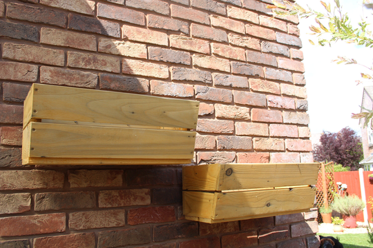 Planter Wall Mounted On Rail System Recycled Timber