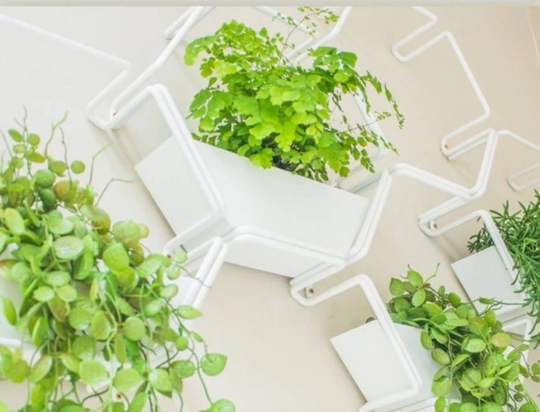 White Wall Planter | Indoor Living Modular| Feature Home Decor Geometric Terrarium Hanging Tiered Greenery