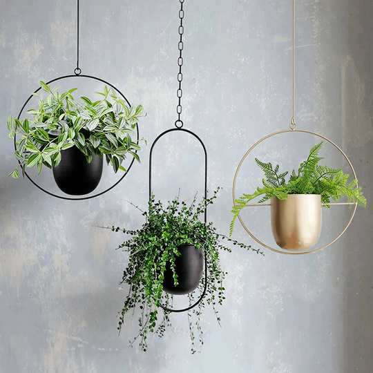 Metal Hanging Plant Pot, Planter, Iron Hanger, Fejka Plant, Nordic Succulent Cachepot, Modern Minimalist Hanger