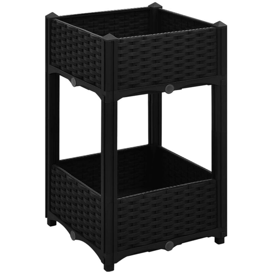 Vidaxl - Raised Bed 40x40x71 cm Polypropylene Black