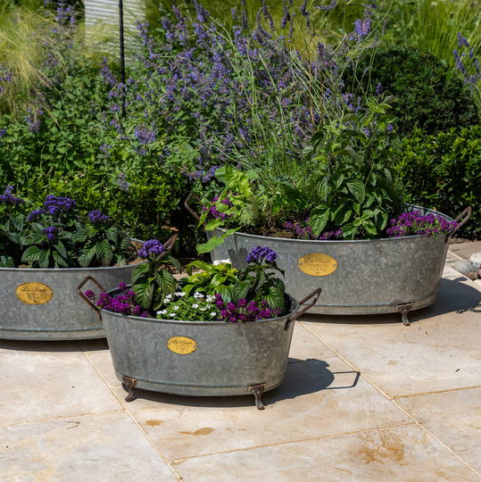 Du Bain Vintage Zinc Planter