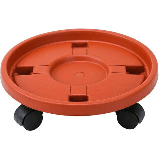 Gift - Plant Caddy Wheeled Heavy Duty Round Potted Plant Stand Mover Rollers Trolley Pallet Tray Trolley Wheeled Indoor Outdoor Garden Plant Pallet