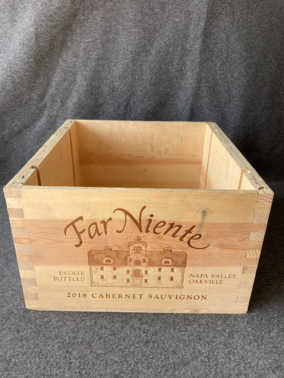 Large Wooden Wine Box - 6 Bottle Size Perfect For Planters, Hampers, Gifts, Storage, Upcycle, Project Etc
