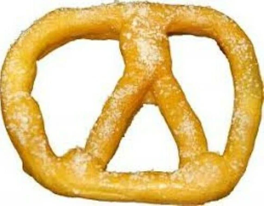 Display Faux Food Prop Large Kosher Salt Carnival Pretzel