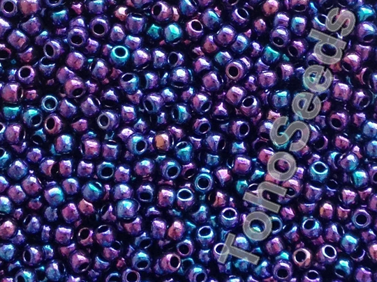 10G Toho Seeds Beads 11/0 Higher Metallic Iris Violet Tr-11-504 Japan Seed Bead Size 11 Purple Blue