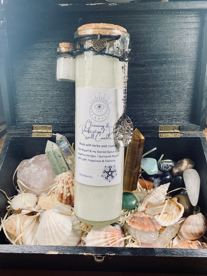 Cleansing & Purification 7 Day Spell Candle | Ritual Witchcraft Wiccan Pagan Fragrance Candles Altar Tool