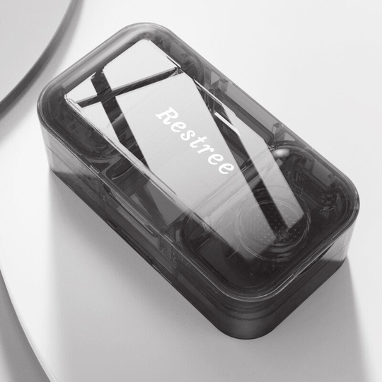 3 in 1 Pill Box, Portable, Can Cut Medicine and Grind Powder black - Muff