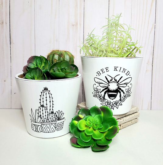Be Kind Flower Pot, Gardener Gift, Teacher Coworker Gift For Her, Outdoor Indoor Planters, Cactus