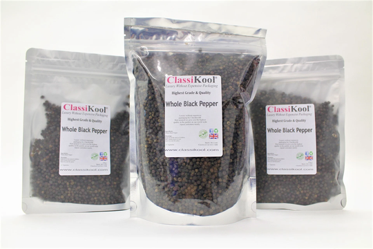 Classikool Whole Black Peppercorns Spice Seasoning For Savoury Cooking | Free UK Post