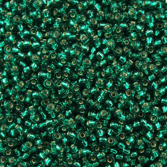 Miyuki Seed Beads 11/0 Emerald Silver Lined , 0017-New