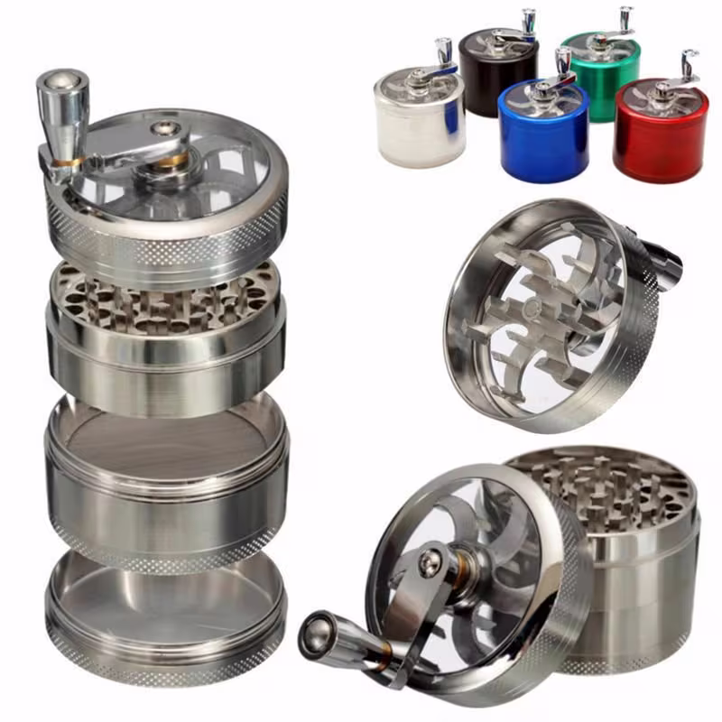 60mm Mill Grinder 4 Part Metal Magnetic Herb Tobacco Grinders