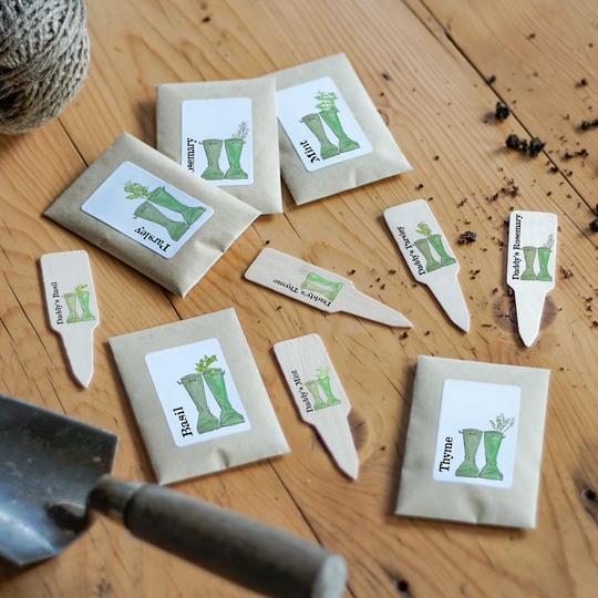 Personalised Gardening Welly Boot Wooden Plant Markers