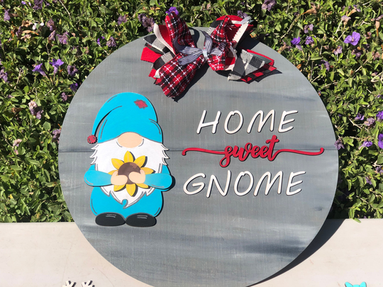 Interchangeable Seasonal Gnome Sign