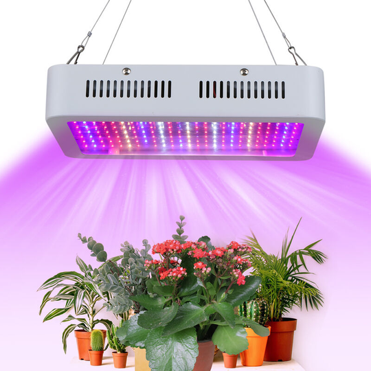 Asupermall - 1800W LEDs Grow Light with Hanging Chains Rope Full Spectrum Vegetable and Flower Indoor Plants Growing Lamp 200pcs Red Blue White