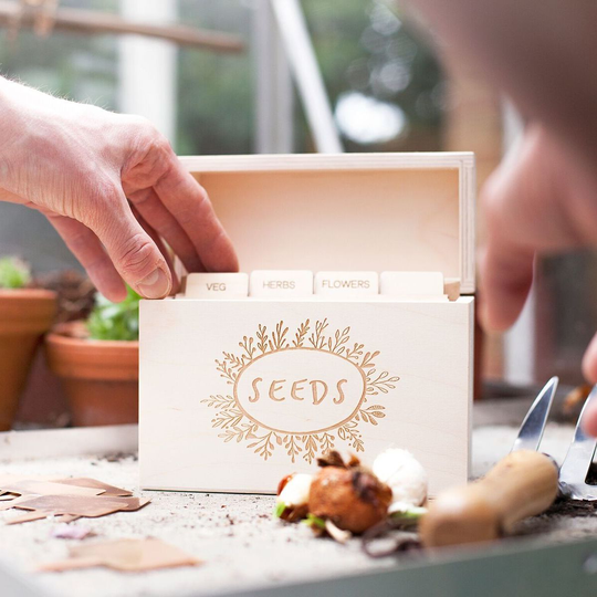 Wooden Garden Seed Box