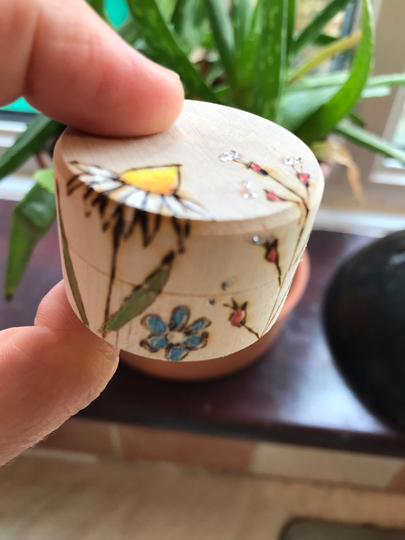 Engagement Wedding Ring Box Herb Pill Storage