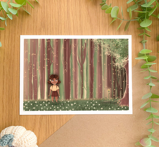 Seasons Summer // Art Print A4/A5/A6 - Digital Art, Hand Drawn Illustration, Home Decor, Nature, Kawaii, Autumnal