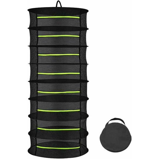 8 Layers Herb Dryer, 60cm Hanging Drying Net, Foldable Drying Net For Hydroponic Plants, Fish, Weeds