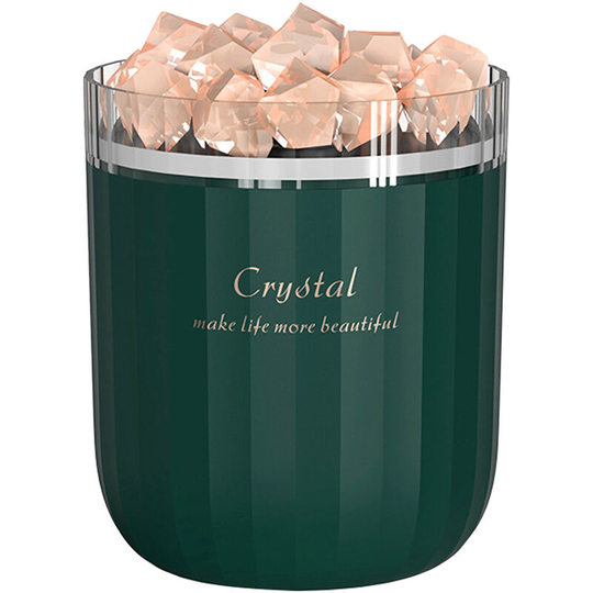 Crystal Salt Stone Humidifier Colorful Light Mist Humidifier Portable Quiet usb Essential Oil Diffuser Humidifier Cool Mist Air Humidifier, Green