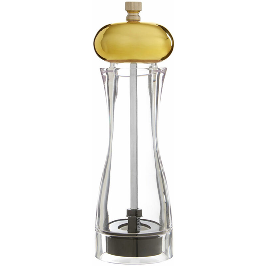 Premier Housewares - Salt/Pepper Small Clear Gold Finish Small Mill