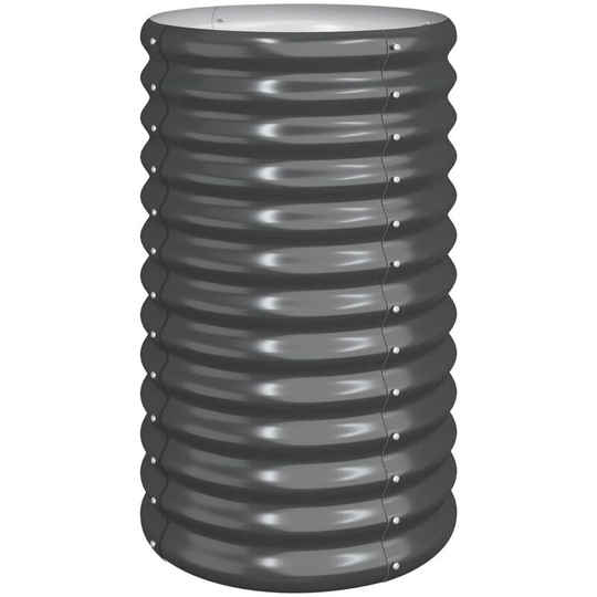 Garden Planter Powder-coated Steel 40x40x68 cm Anthracite Vidaxl Anthracite
