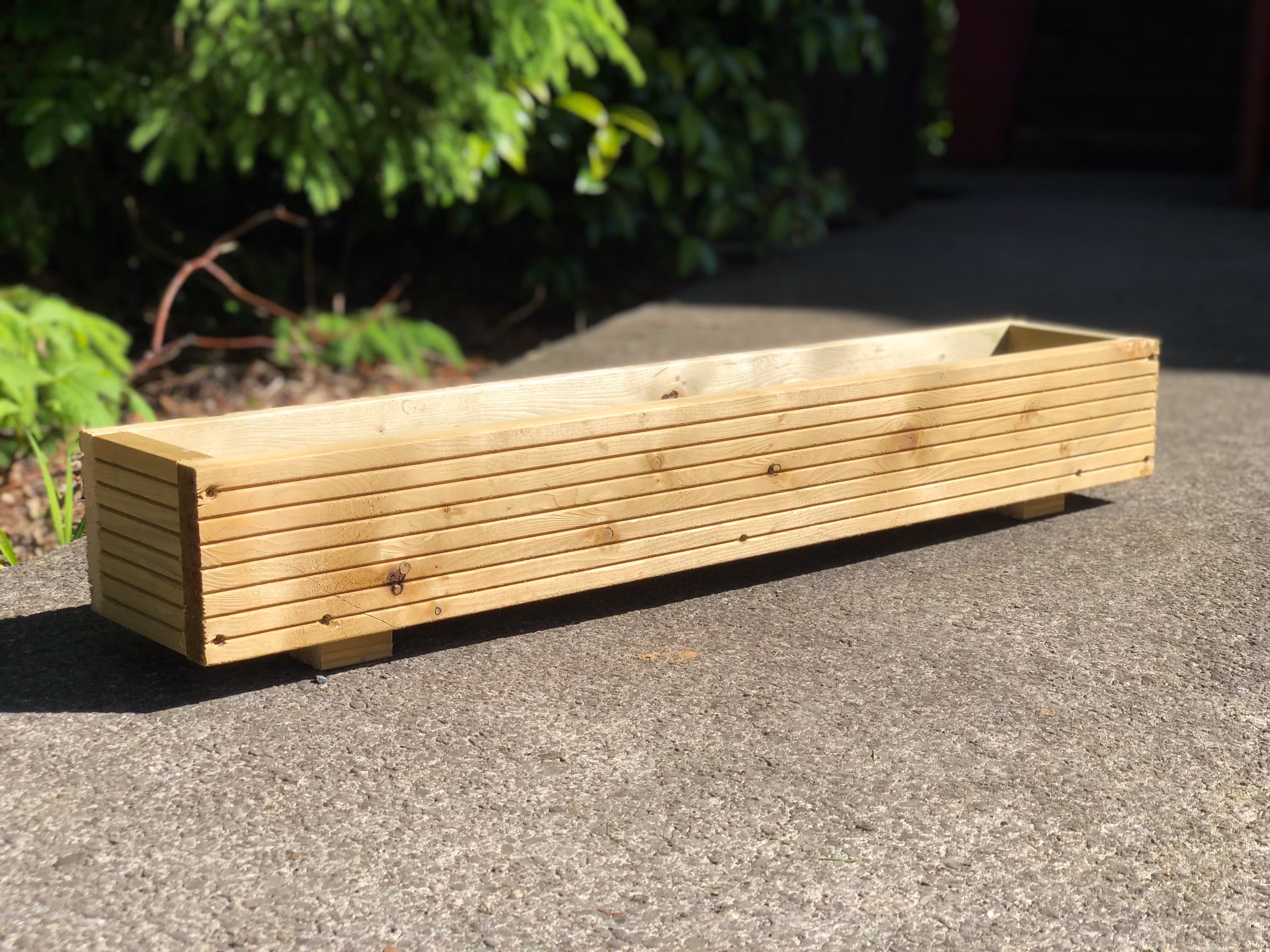 Outdoor Garden Planter, Raised Planter Bed, Wooden Trough, Plant Pot, Box, Handmade, From Pressure Treated Wood
