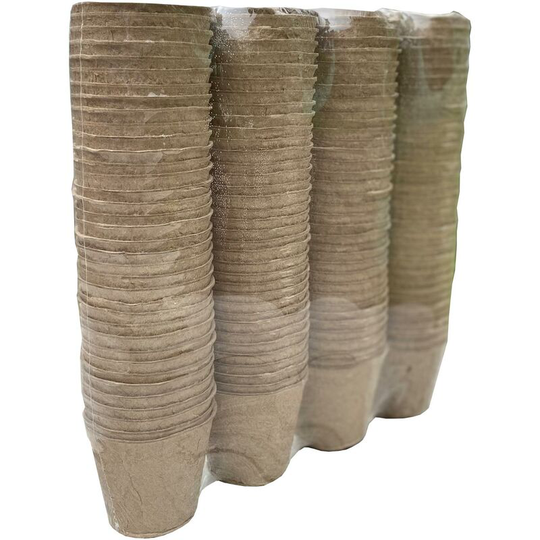 Selections - 144 x 7cm Eco Round Fibre Biodegradable and Compostable Plant Pots
