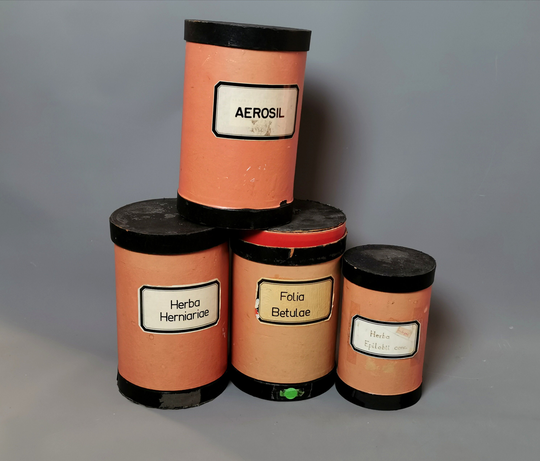 Vintage Chemists Boxes, Cannisters, Medical Collectables