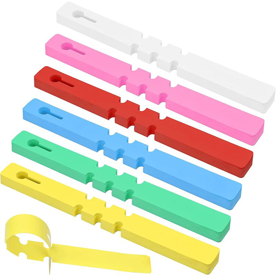 Plastic Tree Tags 2x20cm Garden Plant Tags Wrap Hanging Tags 400 Pcs (White) - Rhafayre