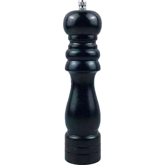 Pepper grinder wooden stainless steel core manual freshly ground black sesame sea salt grain grinding 8 inch black