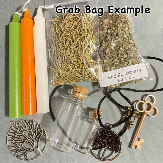 Witches Brew Grab Bags | Bag Only - Does Not Come With Crystal Scoop Herbs, Candles, Mini Bottles, Accessories, Witchy Things