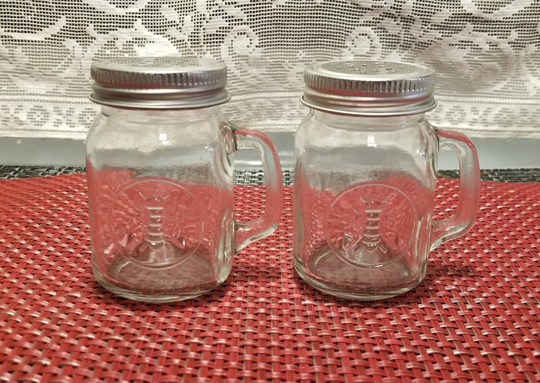 Honey Bee Glass Mason Salt & Pepper Shaker Set
