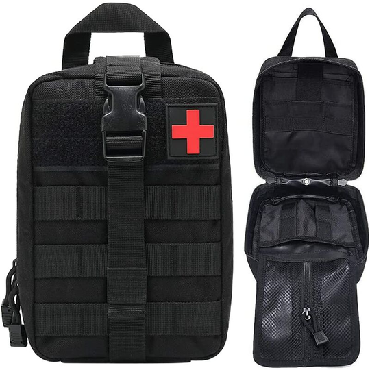 Tactical First Aid Bag emt Pouch Medicine Survival Kit Military First Aid Molle Bag Tool Pouch Belt Pouch 600D Waterproof Oxford for Cycling Camping