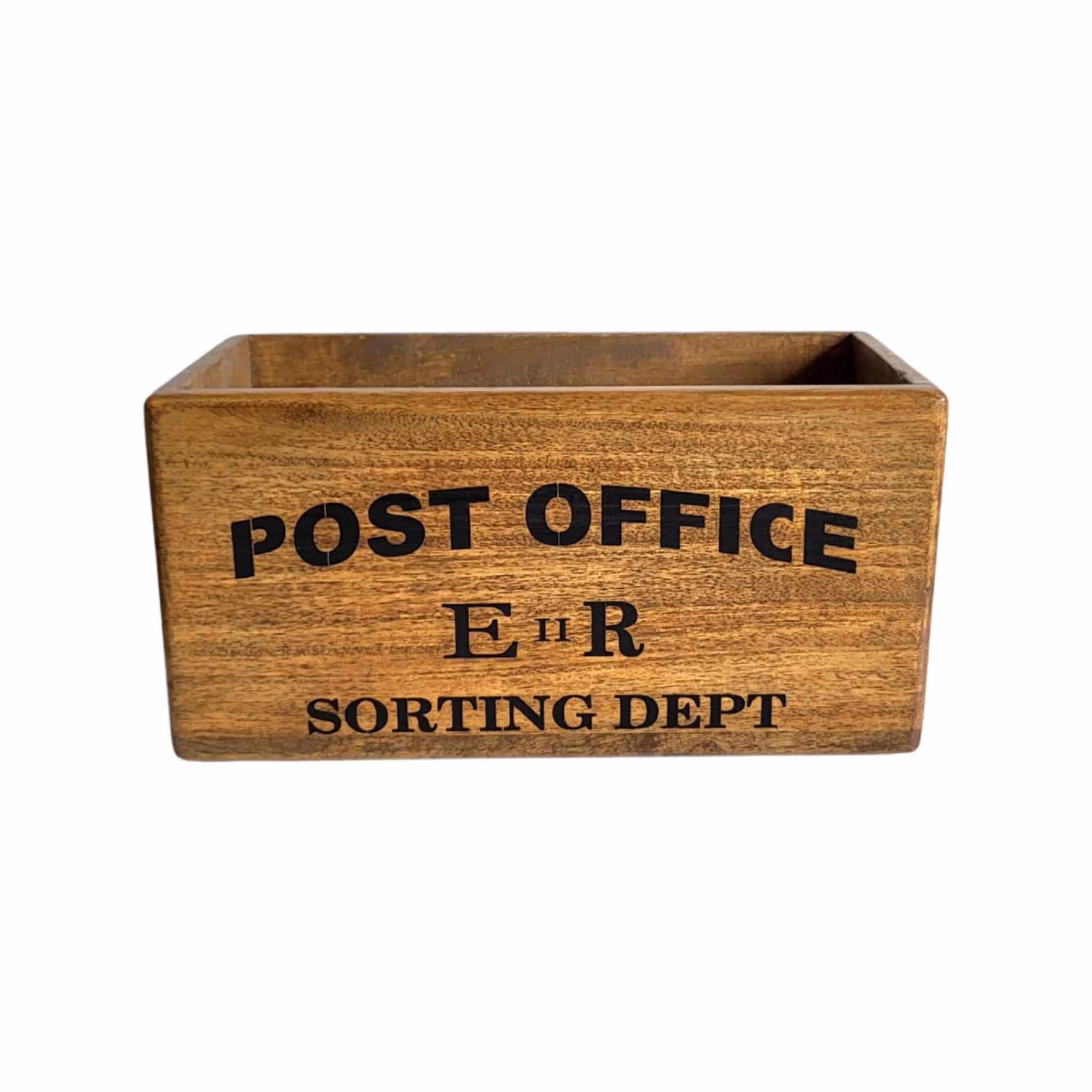 Wooden Storage Box, Post Office Er Design, Rustic Letter Organiser, Letterbox Shelves Organiser