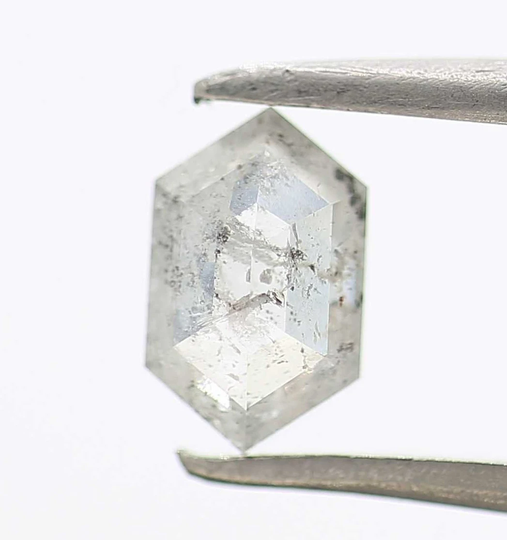 0.56 Carat Salt & Pepper Diamond Fancy Gray Color Shield Natural Loose Wholesale Engagement Ring