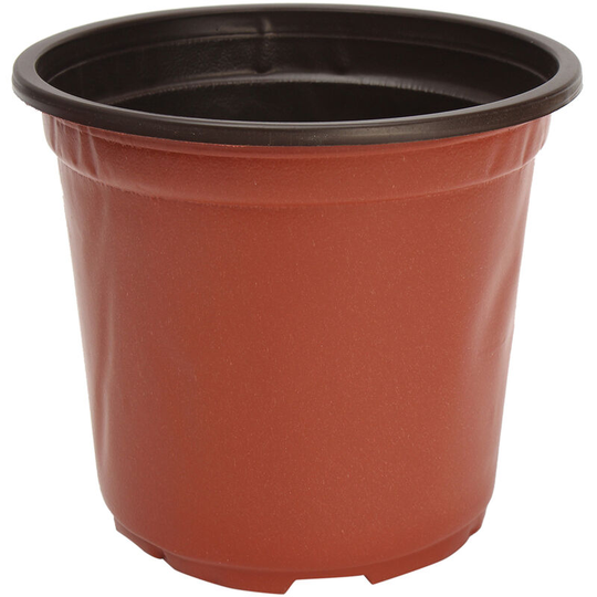 100pcs Round Plastic Flower Pot Garden Plants Planter Balcony Home 15 * 11 * 13.2cm Mohoo