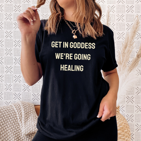 Get in Goddess We're Going Healing Spiritual T-Shirt Plant Medicine Awakening Yoga Meditation