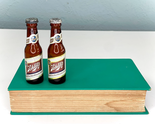Schlitz Tiny Beer Bottle Salt & Pepper Shakers