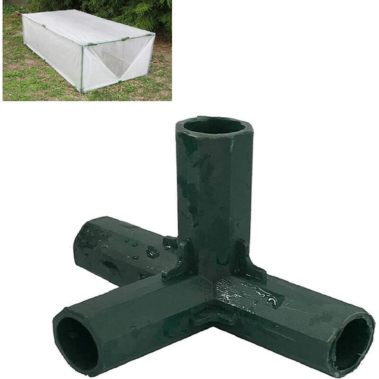 4pcs 16mm corner connectors for garden frames, 3, 4, 5 way, planters, fences, buildings, pipes, agricultural tools