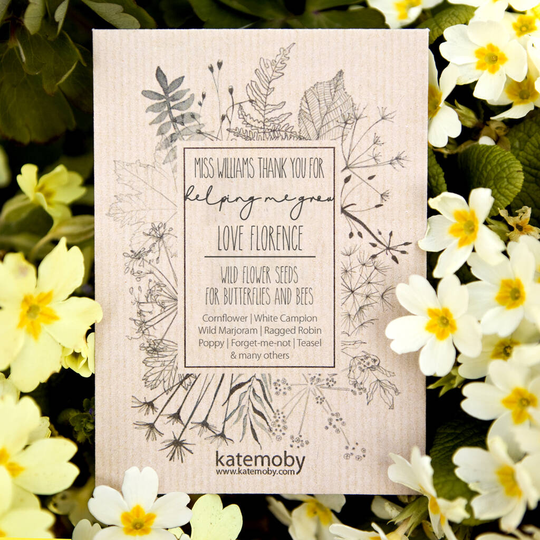 Teacher Thank You Gift Personalised Wildflower Seeds