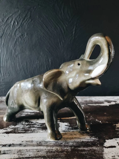 Vintage Elephant Planter, Eclectic Decor, Grandmillennial Animal Lover Gift, Planters