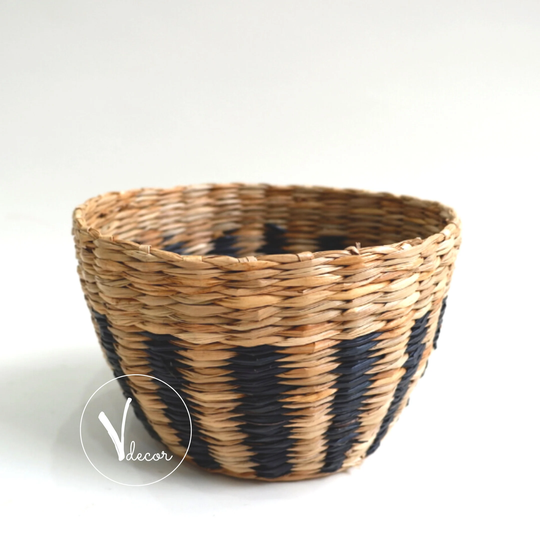 Woven Basket Boho Style, Storage Baskets Rattan Natural Seagrass Baskets, Home Decor Organisation, Planter Bohemian Planters Wicker