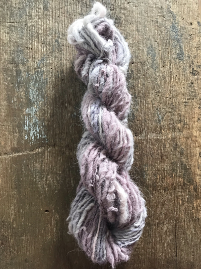 Pastel Naturally Dyed Alpaca Handspun Yarn, 50 Yards
