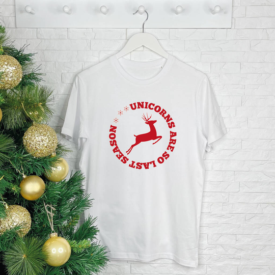 Unicorns Are So Last Season Women's Christmas T Shirt